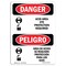 Signmission OSHA, Acid Area Eye Protection Required Bilingual, 10in X 7in Rigid Plastic, 7" W, 10" H, Spanish OS-DS-P-710-VS-1019 - alternate 1